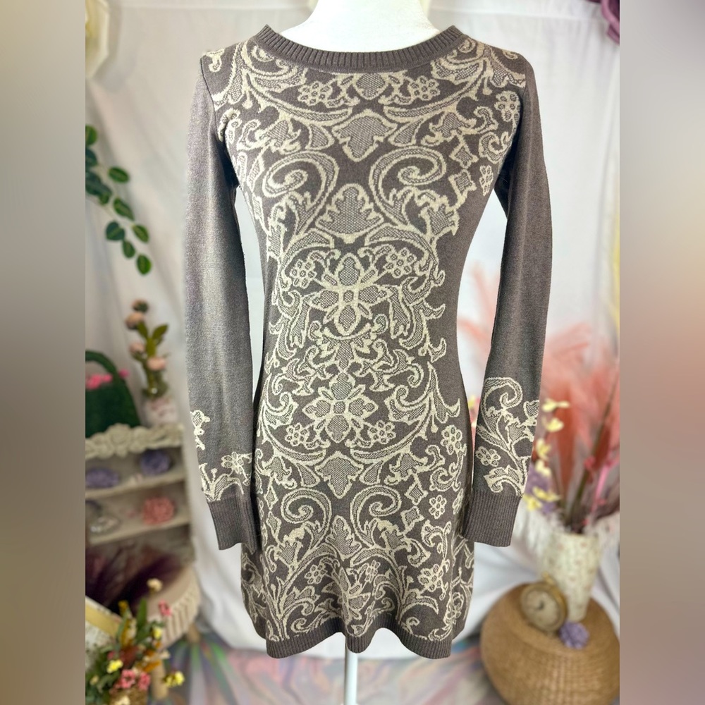 Athleta Duluth Sweater Dress in Jacquard Floral. Size XS